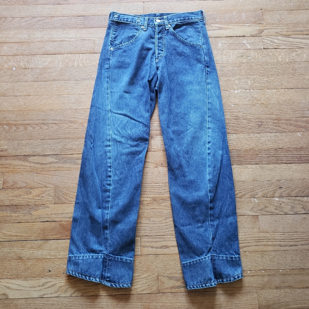 Vintage Levi's Strauss high rise denim blue  jeans button fly size 29